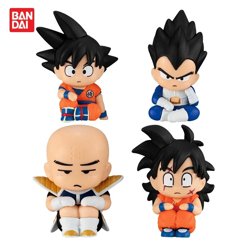 

Bandai Dragon Ball The Waiting Posture Goku Vegeta Action Figures Children's Collectible Toys