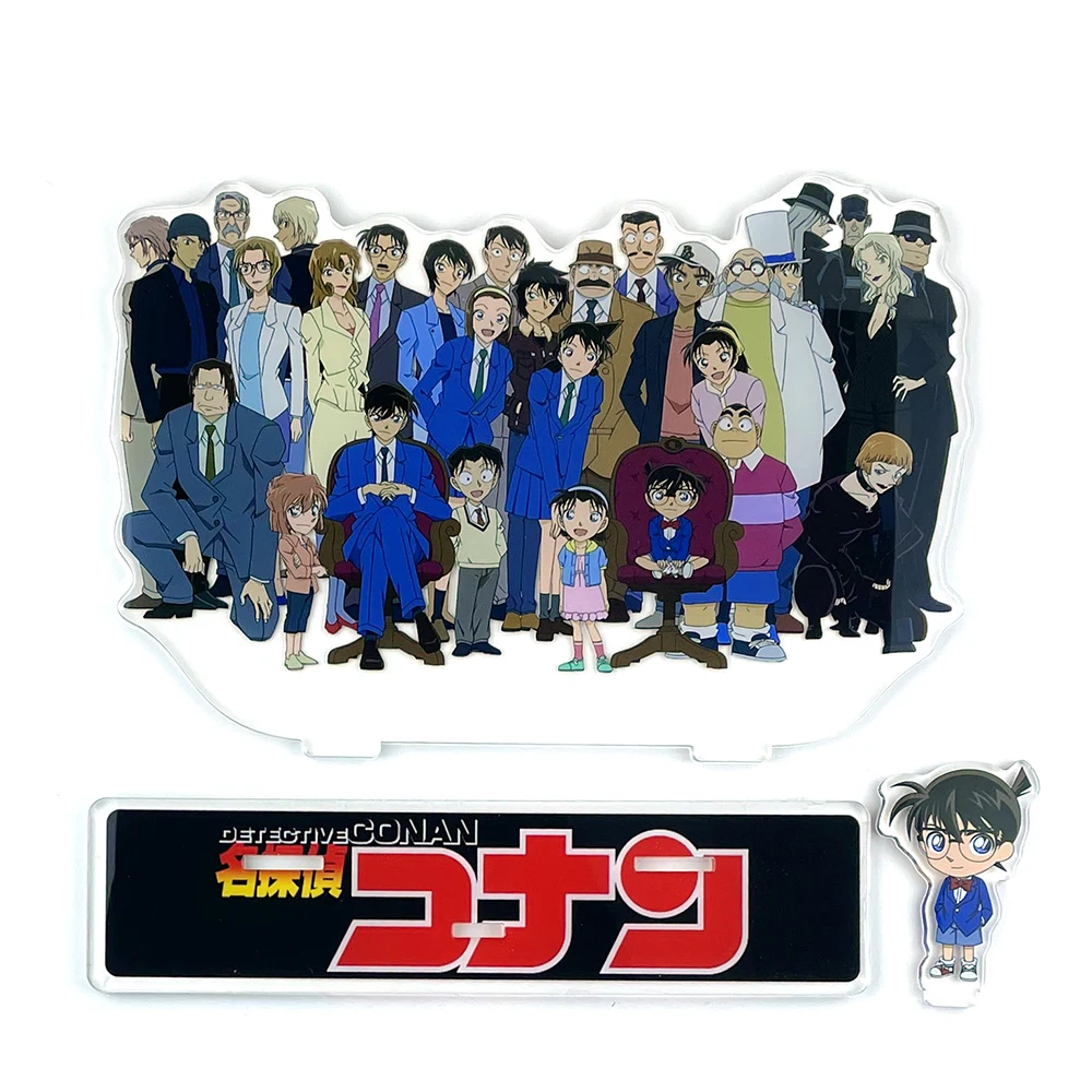

Detective Conan group Shinichi Ran Kogorou Hiroshi Ai Heiji Kiddo Gin Rum acrylic standee figurines desk decoration cake topper