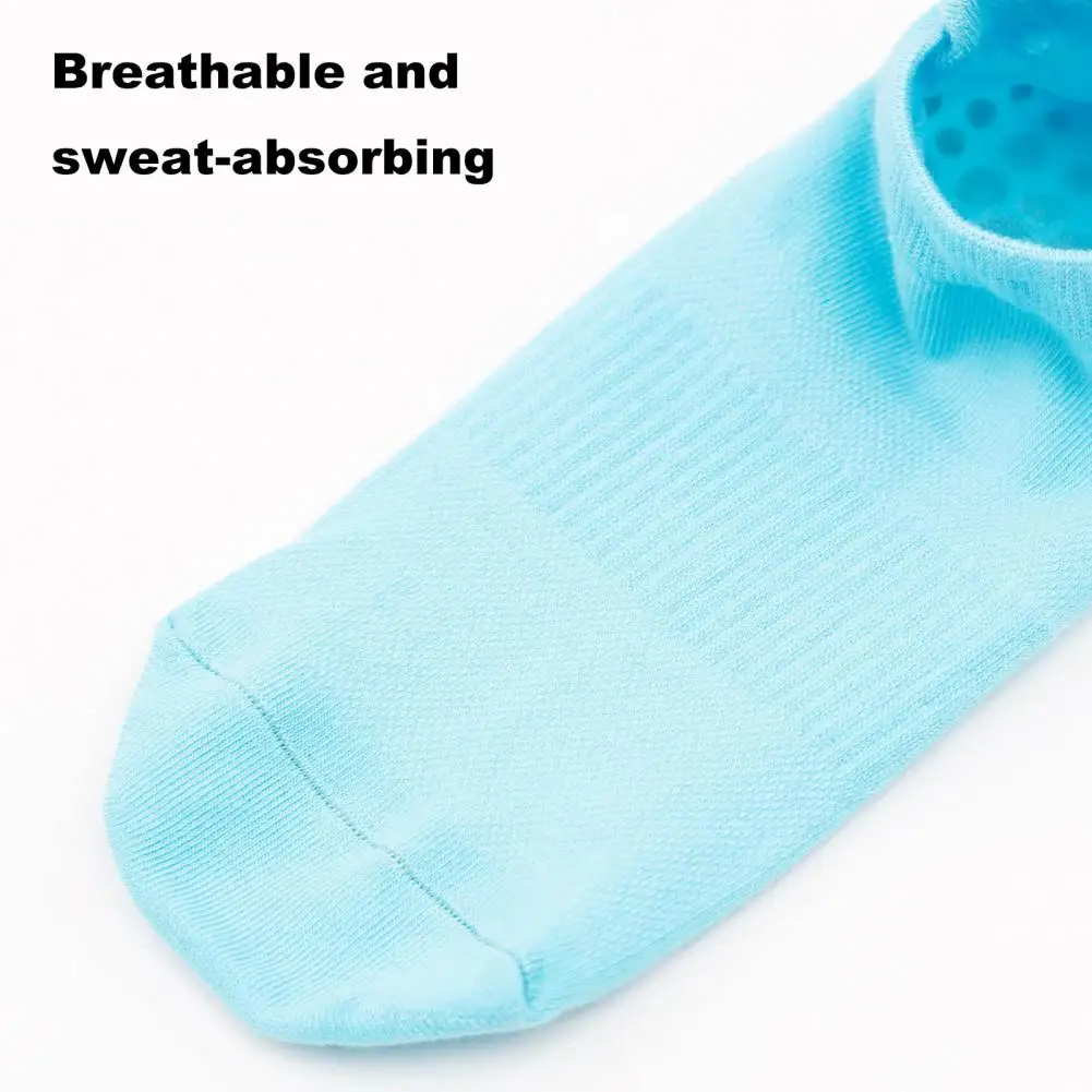 Exercise Socks Warm Anti-slip Unisex Floor Socks with Silicone Bottom for Sports Winter Activities Thickened High Elasticity