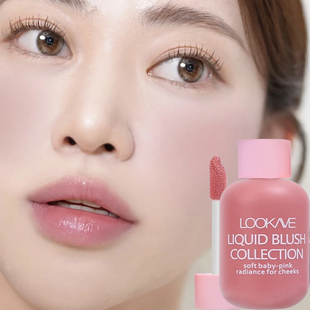 Multifunktion pfirsich rosa flüssiges Gesicht Rouge Kontur lang anhaltende matte natürliche Wange Flüssigkeit erröten Creme koreanische Make-up-Kosmetik