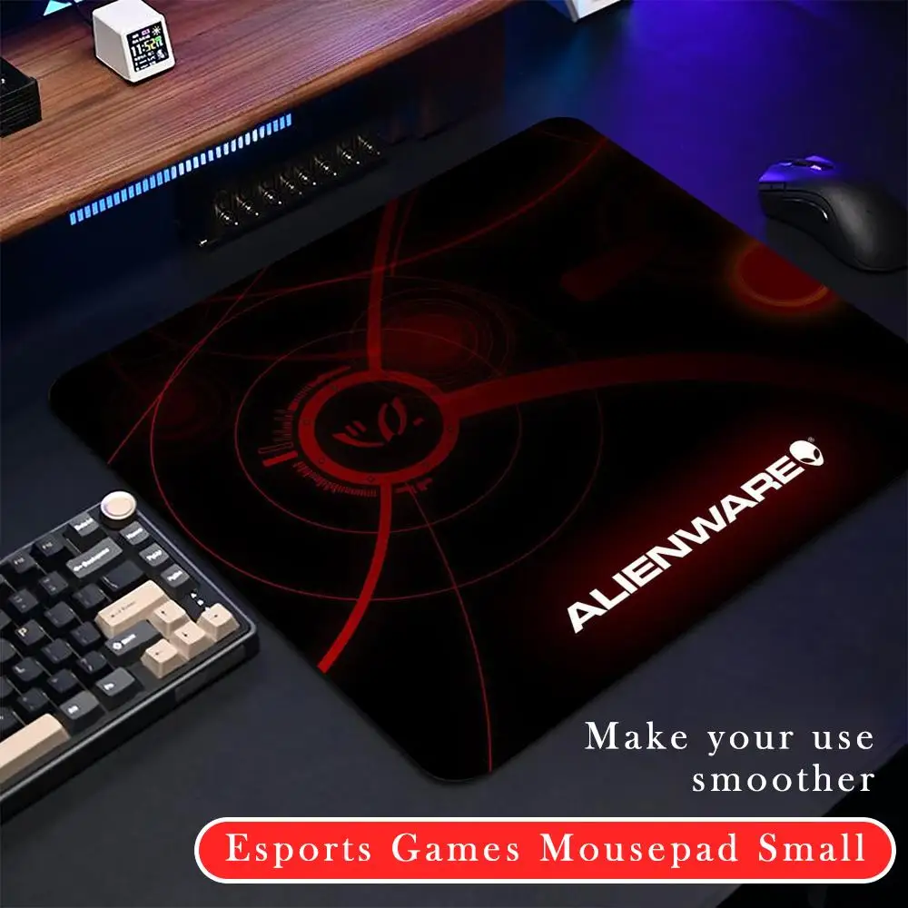 Dell Alienware logo design Mouse Pad Rubber Small mouse pad CSGOs desktop computer office keyboard e-sports ROGs game