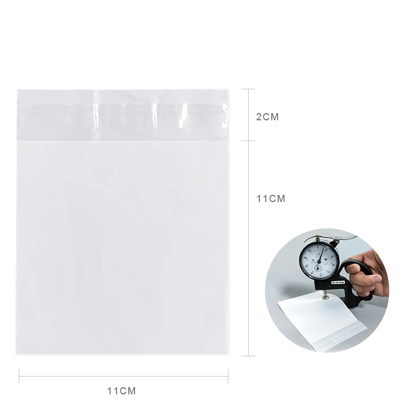 100pcs CPE Plastic Pouches Frosted Semi-transparent Small Bags DIY Handmade Earring Necklace Bracelet Jewelry Packaging Storage