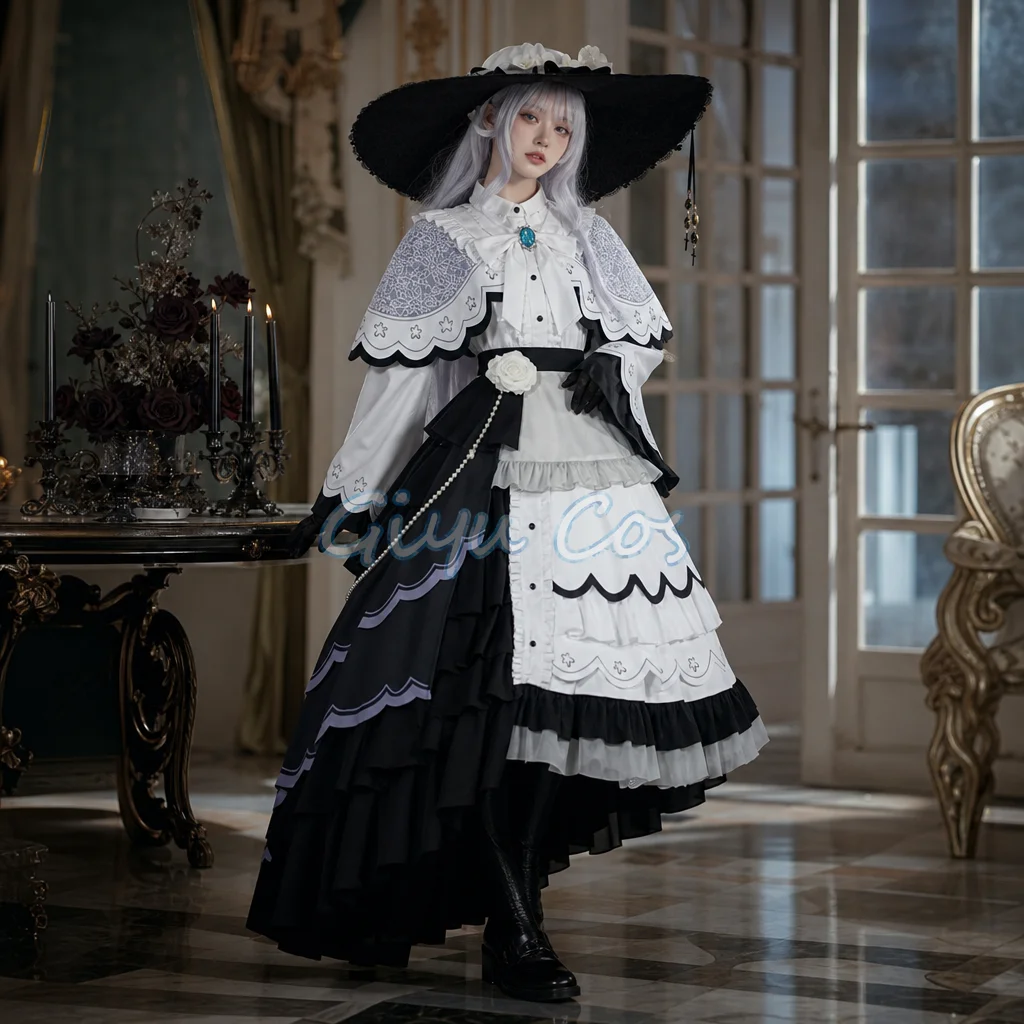 

Magical Witch Trial Tsukishiro Yuki Cosplay Costume Full Set Carnival Uniform Halloween Party Masquerade for Women Game