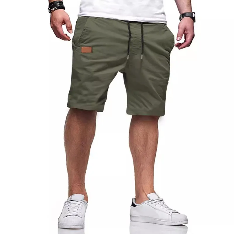 Pantalones cortos deportivos para correr para hombre, pantalón corto transpirable de secado rápido para playa, Fitness, trotar, ropa deportiva informal, pantalones Cargo, verano