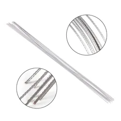 10Pcs/Pack Dental Orthodontic Stainless Steel Lingual Retainer Wire 150MM Flat Straight Twist Wires Dentistry Materials