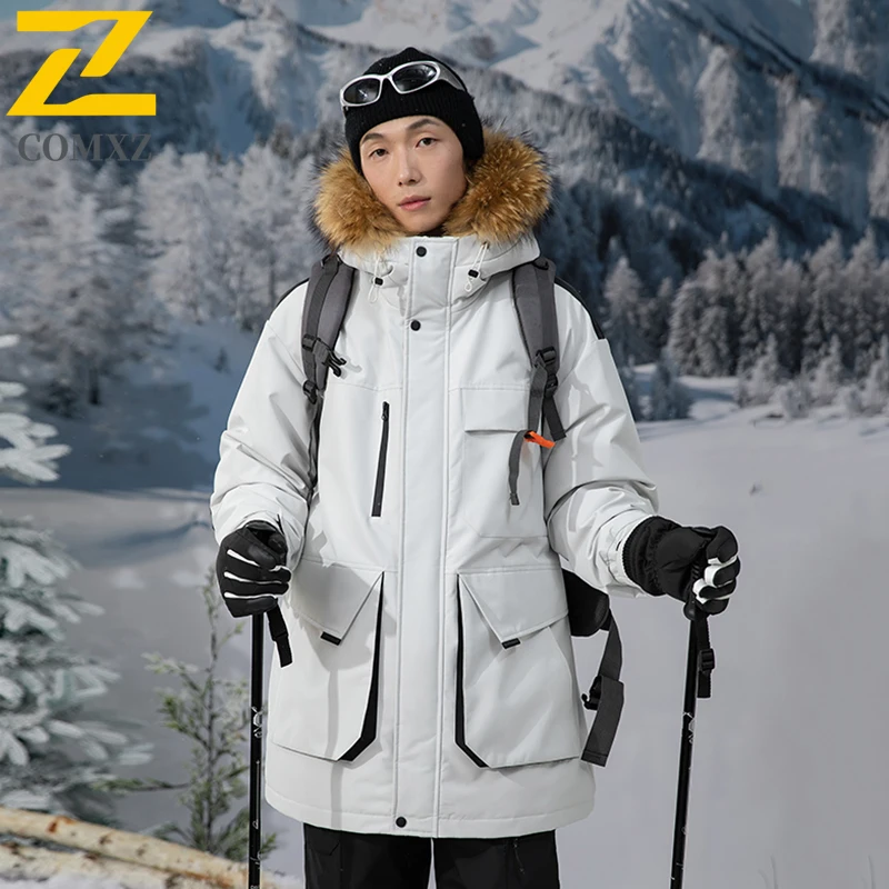 سترة رجالي عالية الجودة، سترة صلبة لتسلق الجبال في الهواء الطلق، مقاومة للرياح، معاطف متينة قابلة للفصل، سترة شتوية خفيفة الوزن #6