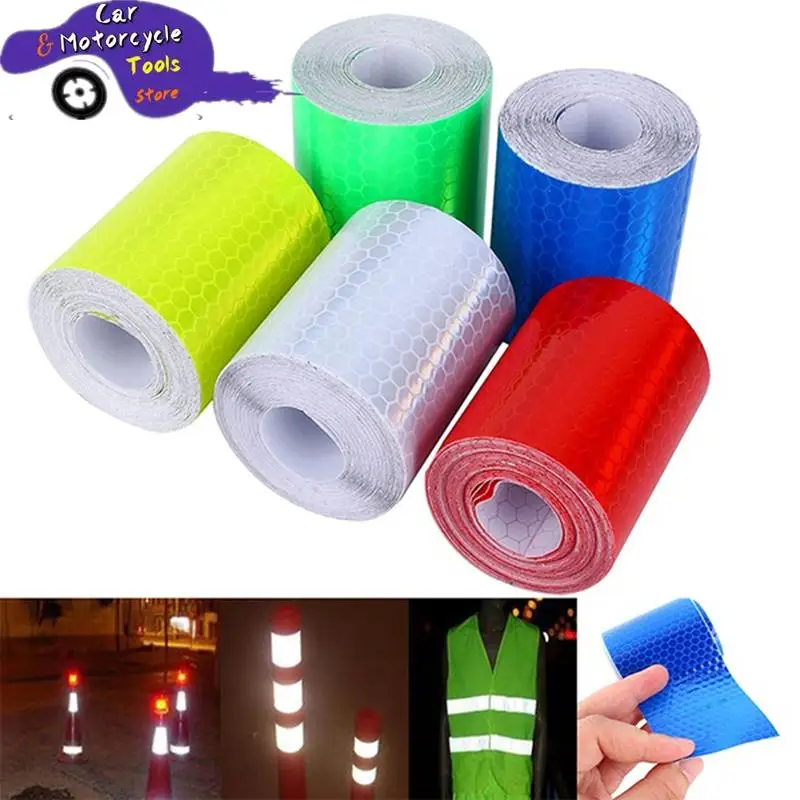 5cm*1m Bike Body Reflective Safety Stickers Reflective Safety Warning Conspicuity Tape Film Sticker Strip Bicycle Accessories