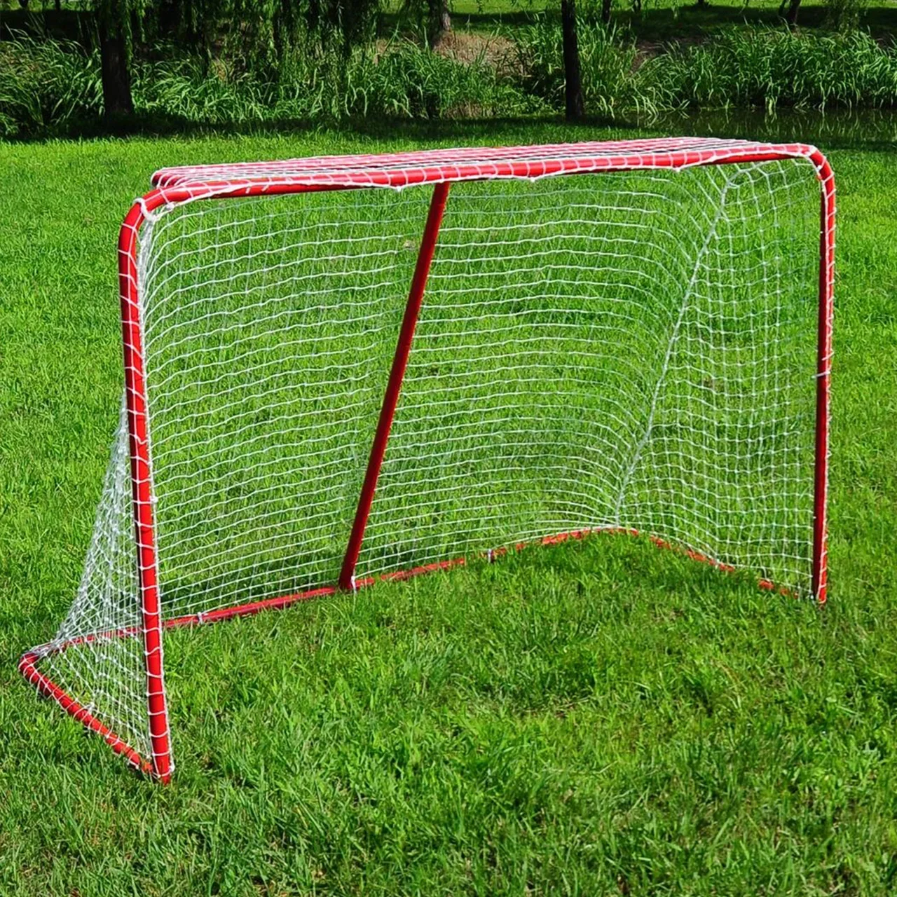 Customized Logo Color Competition Standards Sport Net Hockey Net Removable Portable Ice Hockey Door Goal