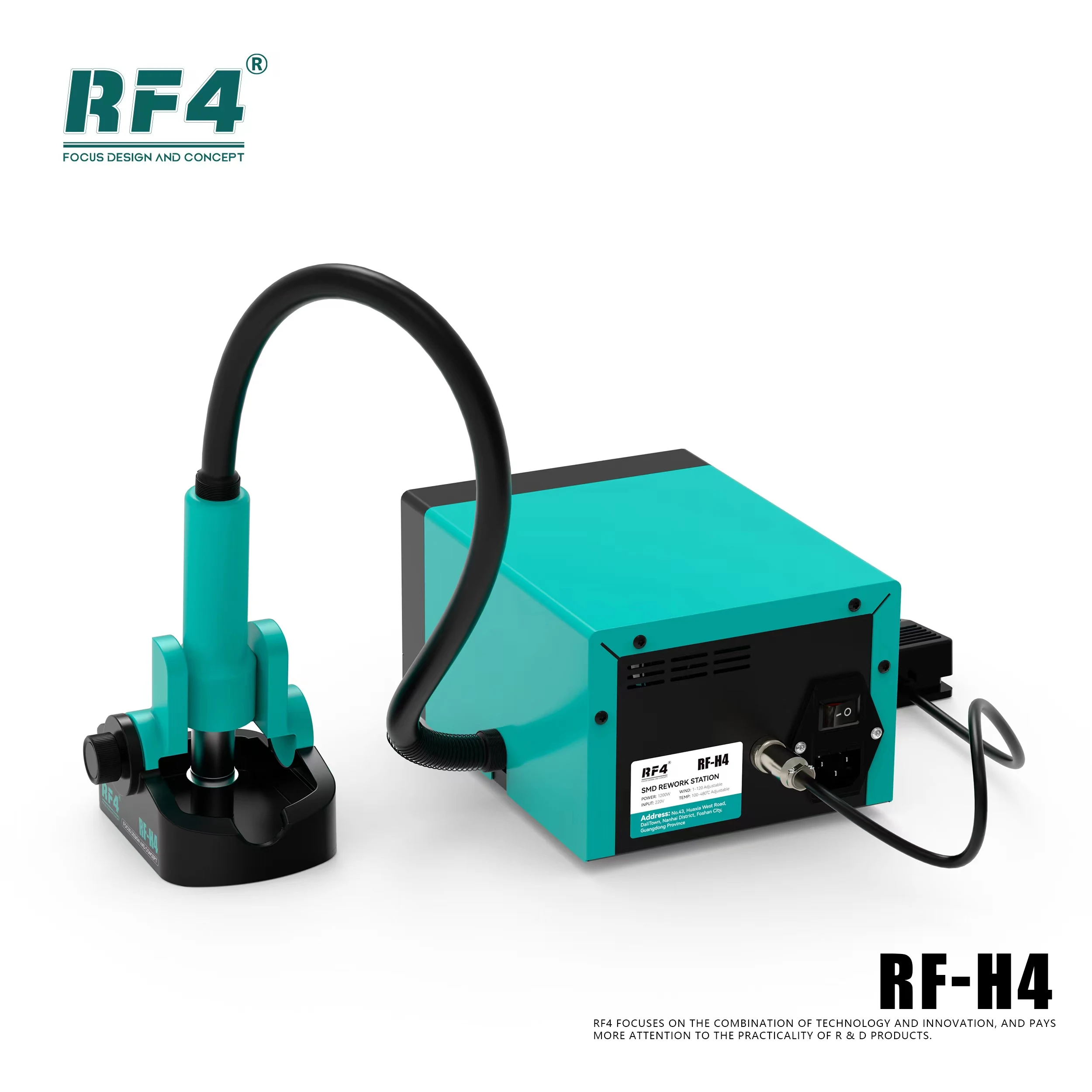 RF4 New1200W Fast Desoldering Hot Air Gun Soldering Station Digital Display Intelligent BGA Rework Station To PCB Chip Repair H4