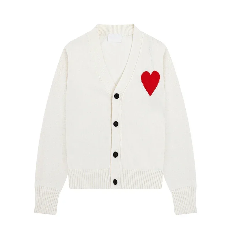 2025 New  Autumn Sweater Women Long Sweater Coat Heart Shaped Letter Jacquard Single Breasted Lady 4 Colors Cardigan Y2K Top