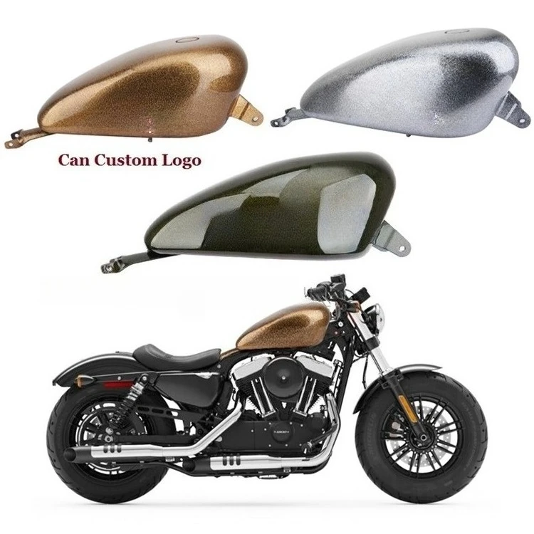 

Custom Logo Motorcycle Engine Fuel Oil Large GasFuel Tank for Sportster 883 1200 72 X48