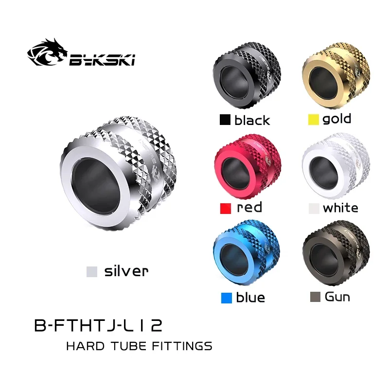 

Bykski B-FTHTJ-L12,Anti-off Type Hard Tube Fittings,For OD12mm Hard Tubes,Diamond Pattern,Enhanced Silicone