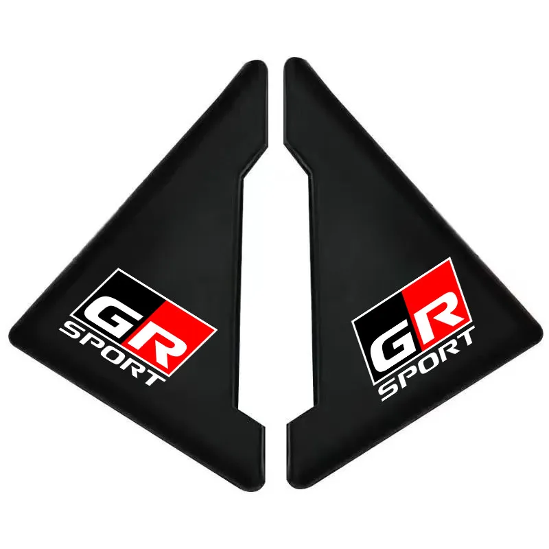 2Pcs Car GR Logo Door Angle Cover Bumper Crash Anti-Scratch Protector For Toyota 86 CHR SUPRA Corolla RAV4 Prius YARiS Hilux