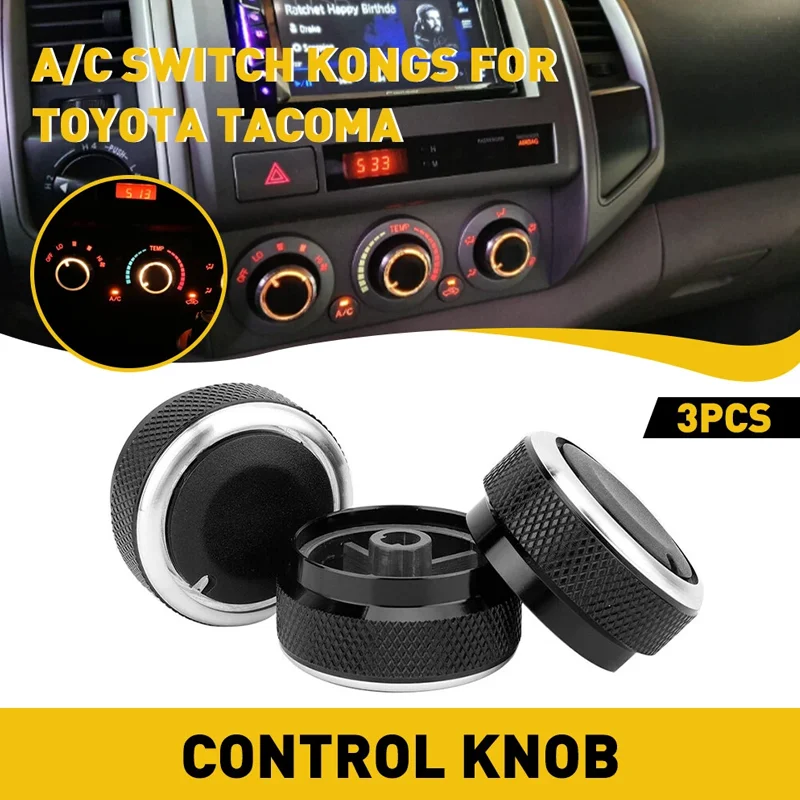 

Для 2005-2015 Toyota Tacoma 3X автомобильный переключатель кондиционера, ручка кондиционера, прочная