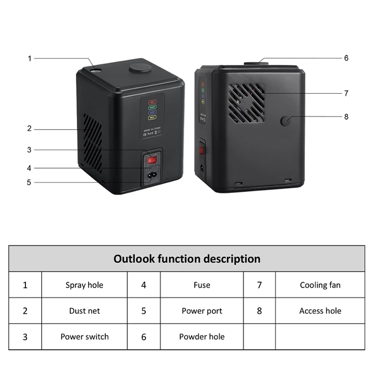 350w Fountain 3 Meters Mini Cold Spark Machine Cold Pyro  Machine  for Party Wedding Events
