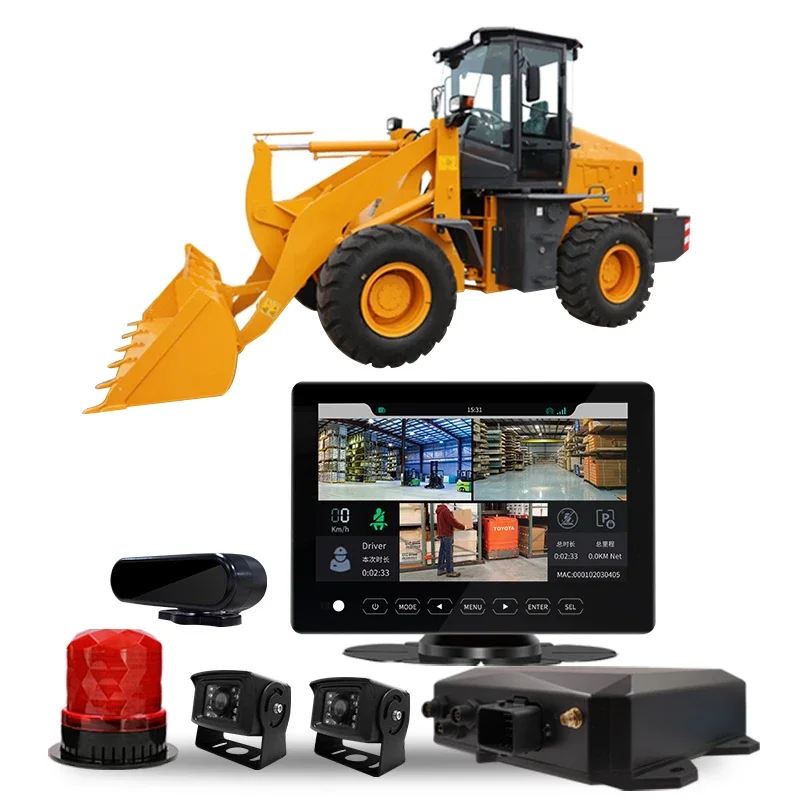 2026 360 AI Collision Avoidance Pedestrian Proximity Warning System Safety Driving Monitoring for Loader Excavators