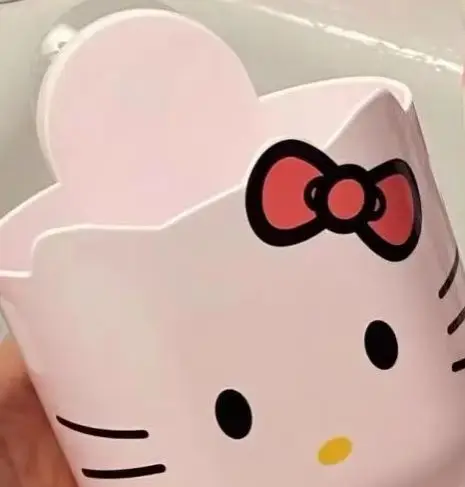 

Cartoon Hello Kitty Box Bathroom Trash Bucket Toothbrush Rack Suction Cup Storage Bucket Kitchen Storage Rack Household