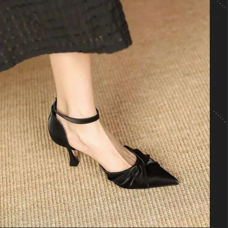 

Women Sandals Medium Heel Heels Women Shoes Trend Pointed Toe Stilettos Heels Sandals Dress Weddings Bridal Designer Shoes