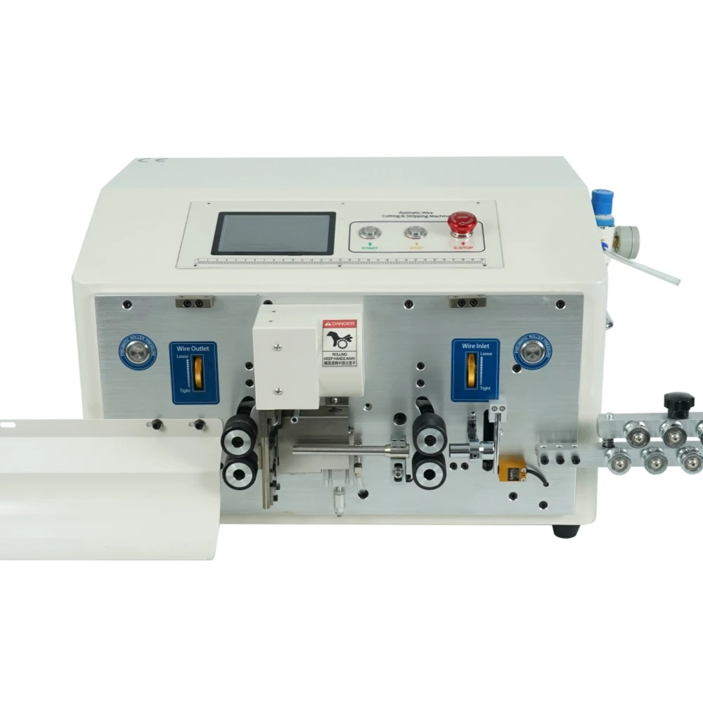 SWT-608-YHT6 4 6 8 Wheel Wire Stripping Machine High Speed Round Sheath Inner and Outer Double Layer Stripping Machine