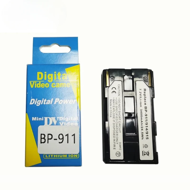 3600mAh BP-911 BP-914 BP-915 Batteria per Ca Non BP911 BP914 BP915 E1 E2 E30 ES50 ES6500V ES7000V ES8000V