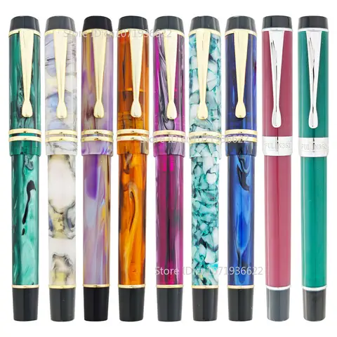 Cute Fulin Flex Nib No.6 Fountain Pen Acrylic Resin Long Knife M B 1.0 1.2mm Nib Ink Pens Limited Edition Smooth Office Supply