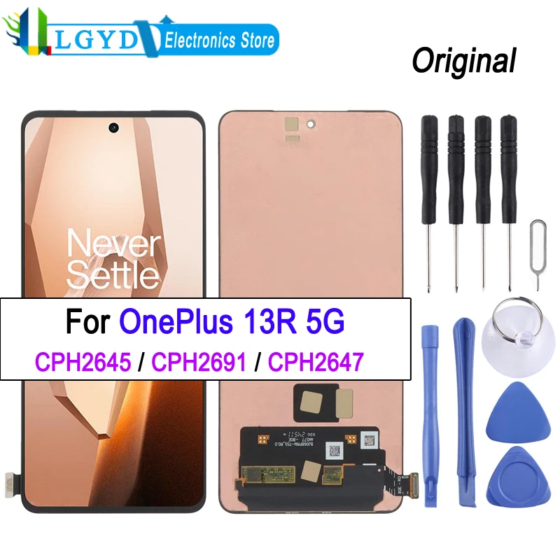 120Hz LTPO4.1 AMOLED Screen For OnePlus 13R 5G CPH2645 CPH2691 CPH2647 6.78'' LCD Display Touch Screen Replacement Part
