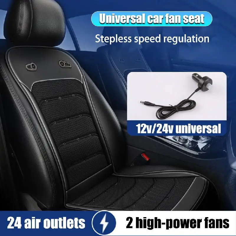 Universal Car Seat Cover Car Summer Cool Air Seat Cushion With Fast Blowing Ventilation Seat Cooling Pat Refrigerated Seat Cover