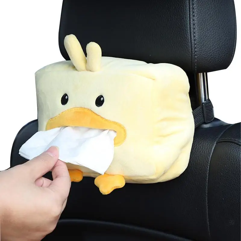 

Car Tissue Holder Creative Cute Cartoon Multifunctional Tissue Cover Universal Car Sun Visor Or Backseat Tissue Organizer