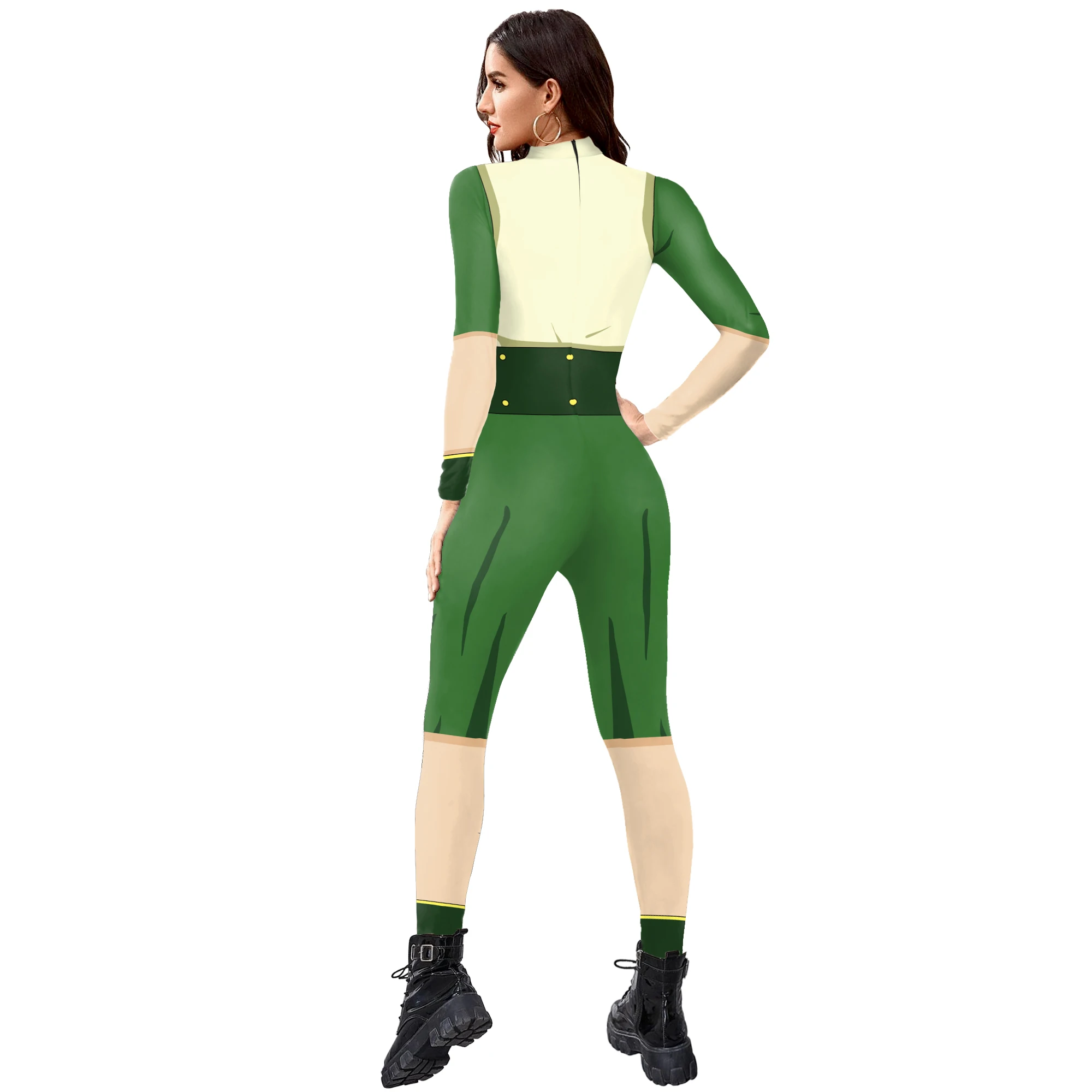 Anime Avatar:the Last Airbender Jumpsuit Toph Beifong Cosplay Costume Halloween Bodysuit Cartoon Role Catsuit Skinny Outfit