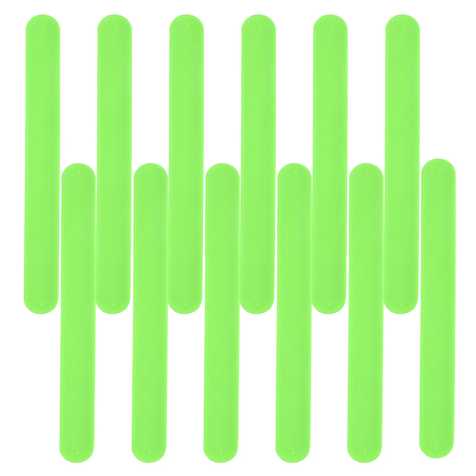 

12Pcs Plain Blank Silicone Slap Bracelets Soft Flexible Wristbands Snap Bands Reusable for DIY Painting Birthday Halloween