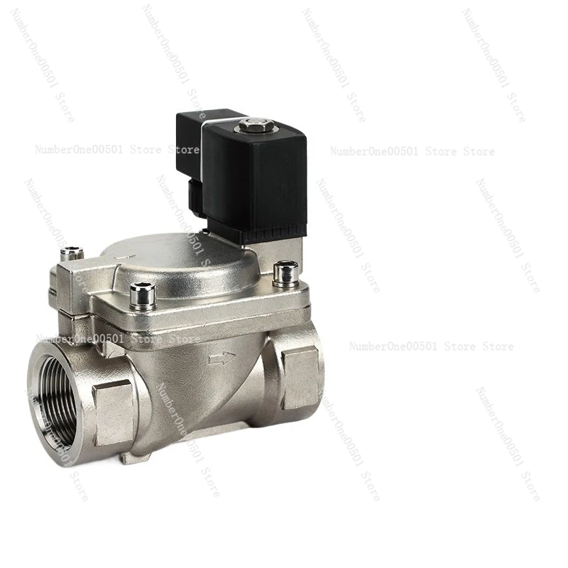 316 Stainless Steel Solenoid Valve 2 Way 2 Position Normally Closed  Diaphragm Type for Water Air Liquid