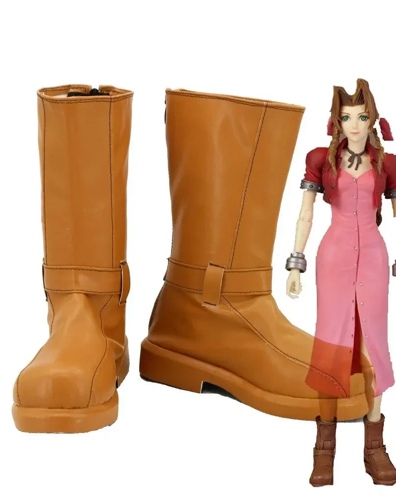 

Final Fantasy VII FF7 Aerith Cosplay Shoes Boots Custom Made