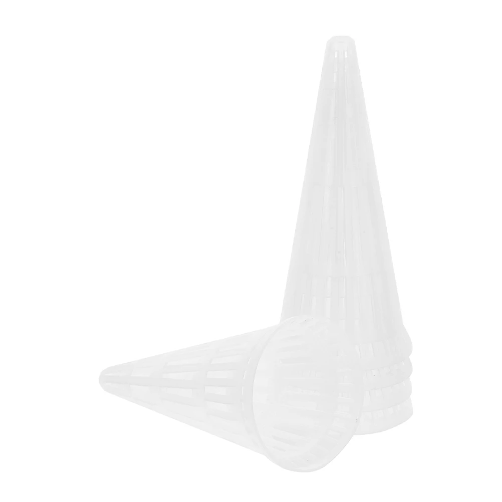 

5pcs Hydroponic Net Baskets Mesh Planting Cups Reusable Plastic Nursery Pots For Hydroponicsbucket Flower Aquatic Plant Basket