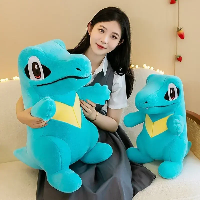 Hot 30-60 Cm Pokemon Totodile Knuffels Poppen Kussen Kawaii Anime Plushie Zacht Speelgoed Knuffels Pop Verjaardagscadeau voor Kinderen