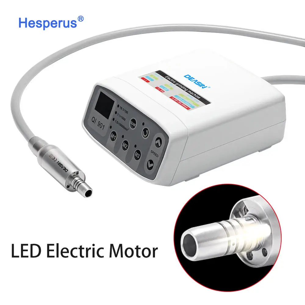 16:1/1:1/1:5 Brushless Motor Torque 3.4 Ncm Den  tal Electric Micromotor Portable Equipment with Contra Angle Handpiece