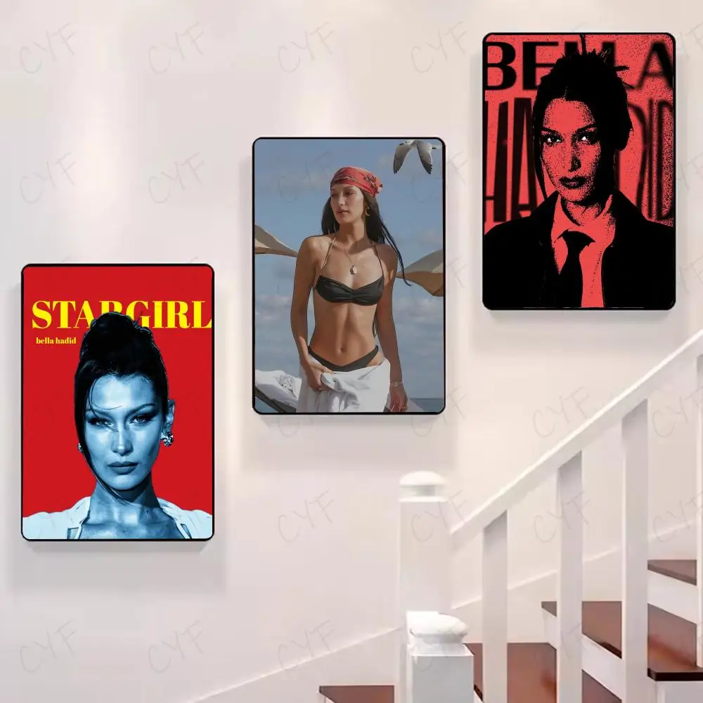 Model B-Bella H-Hadid Poster HD Art Mural Wallart Poster for Home Room Decoration DIY Vintage Print Decor