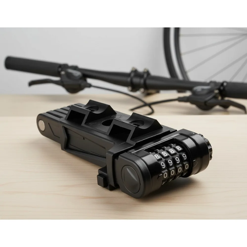 

Складной велосипедный замок для тяжелых условий эксплуатации — 4-значная комбинация, нержавеющая стальная безопасность для велосипедов, скутеров и мотоциклов