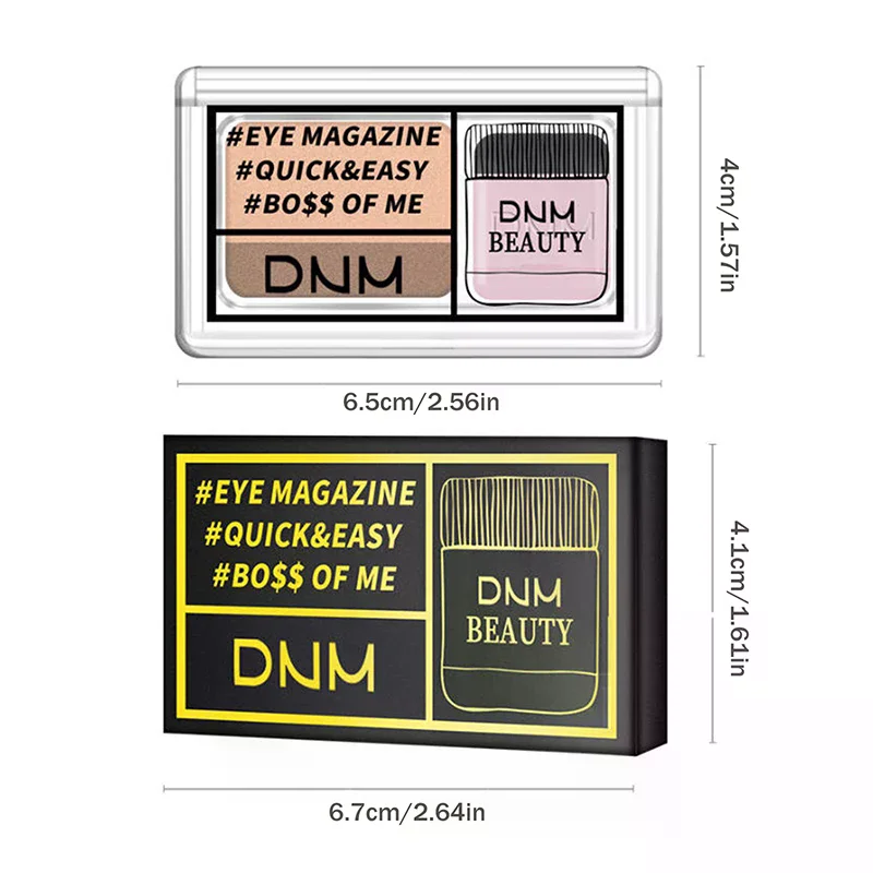 Two-color Matte Eye Shadow Double Small Box Lazy Eye Shadow Easy To Carry Eyeshadow Tray Professional Women's Cosmetics