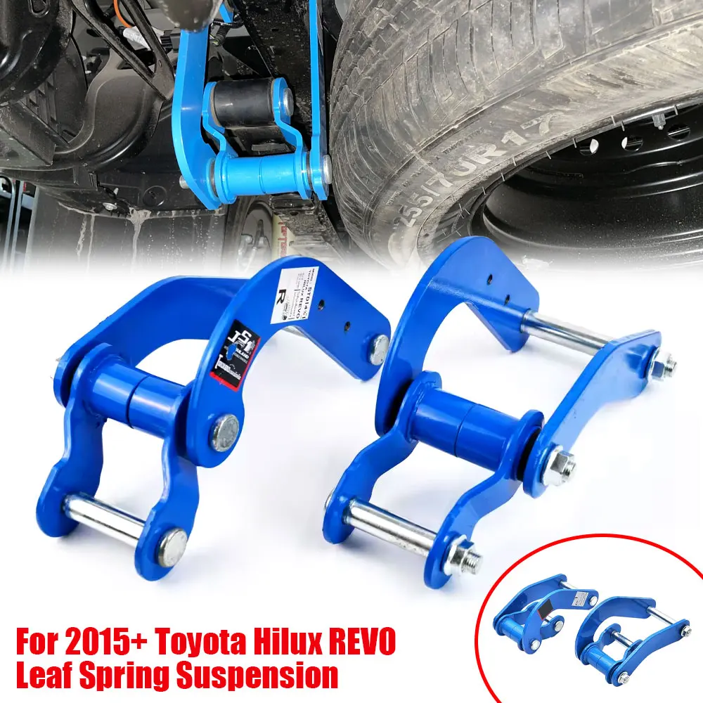 

2PCS Rear Comfort Double G-Shackle Lift Kit - For 2015+ Toyota Hilux REVO Leaf Spring Suspension