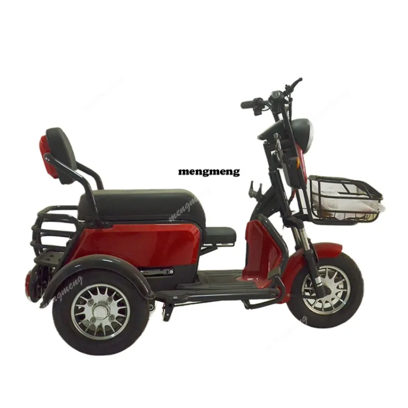 Factory Manufacturer  500W 600W 3 Seats Mobility  Vehicle Electric Cargo Tricycles for Adult