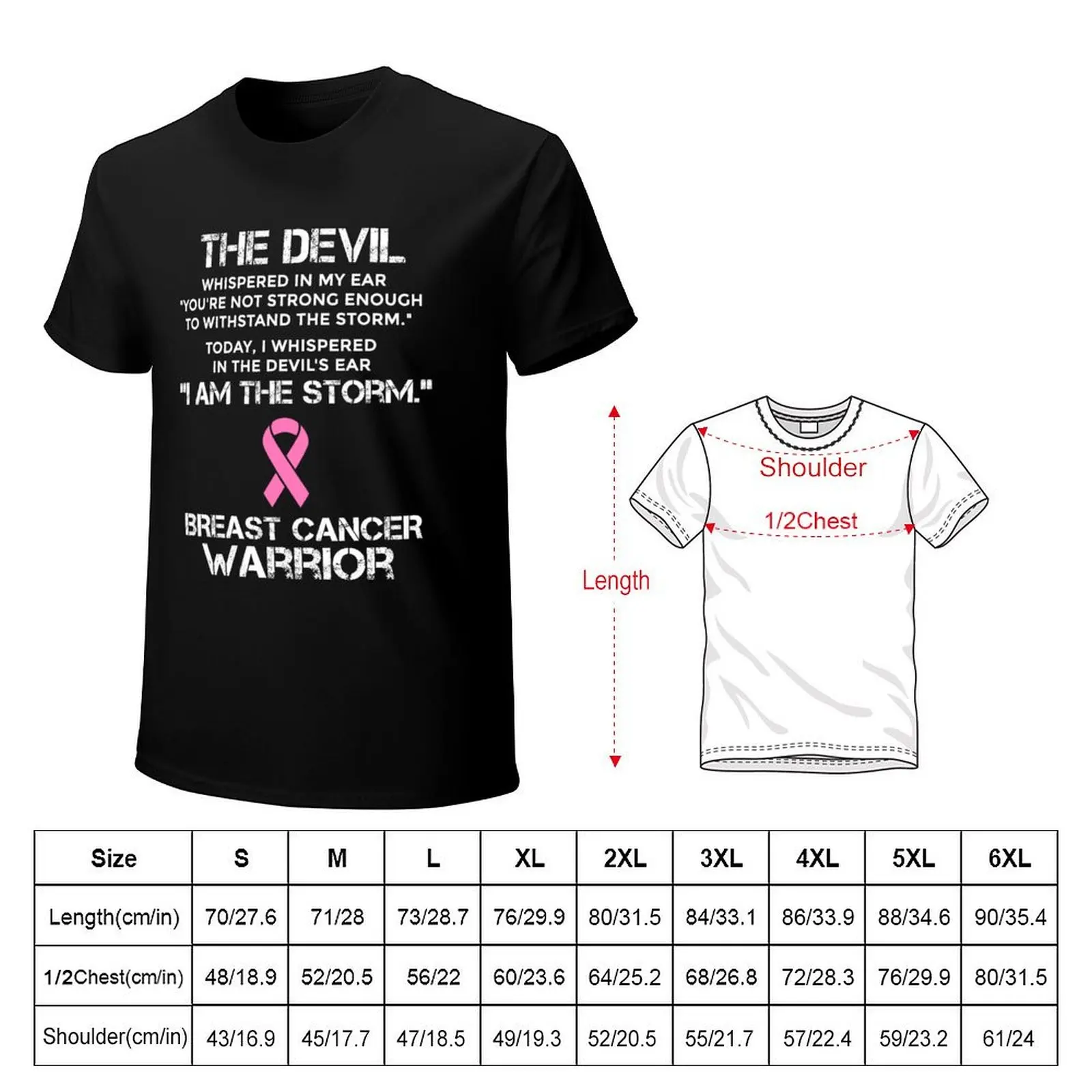 Breast Cancer Awareness Month Breast Cancer Warrior T-Shirt t shirt man designer T-Shirt