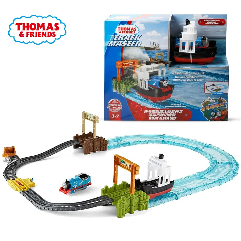 

Thomas & Friends Track Master Series Boat & Sea Set Assembled Track Electric Train Toy Set Educational Boy Toys Birthday Gifts