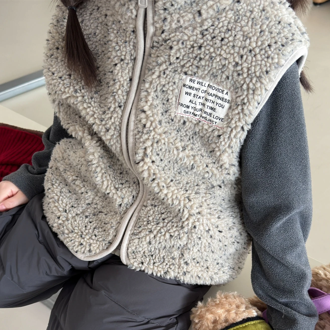 Winter Clothing Label - Girls Waistcoat 2026 Autumn and Winter