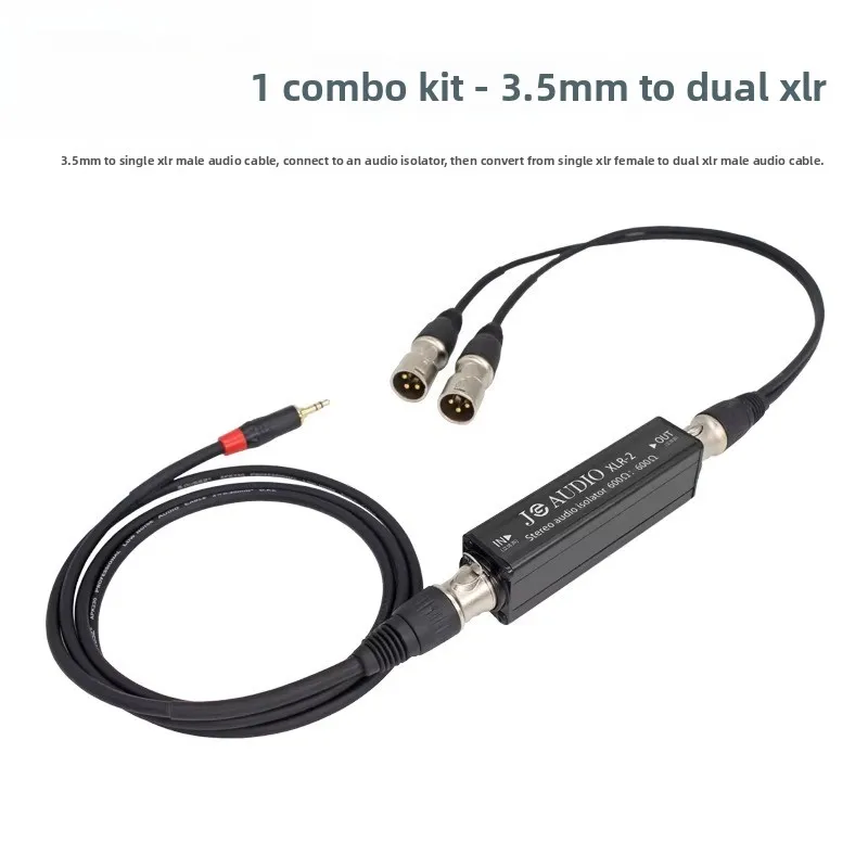 

Single-channel xlr audio isolator - noise, current, and hum eliminator for mixing consoles and audio systems