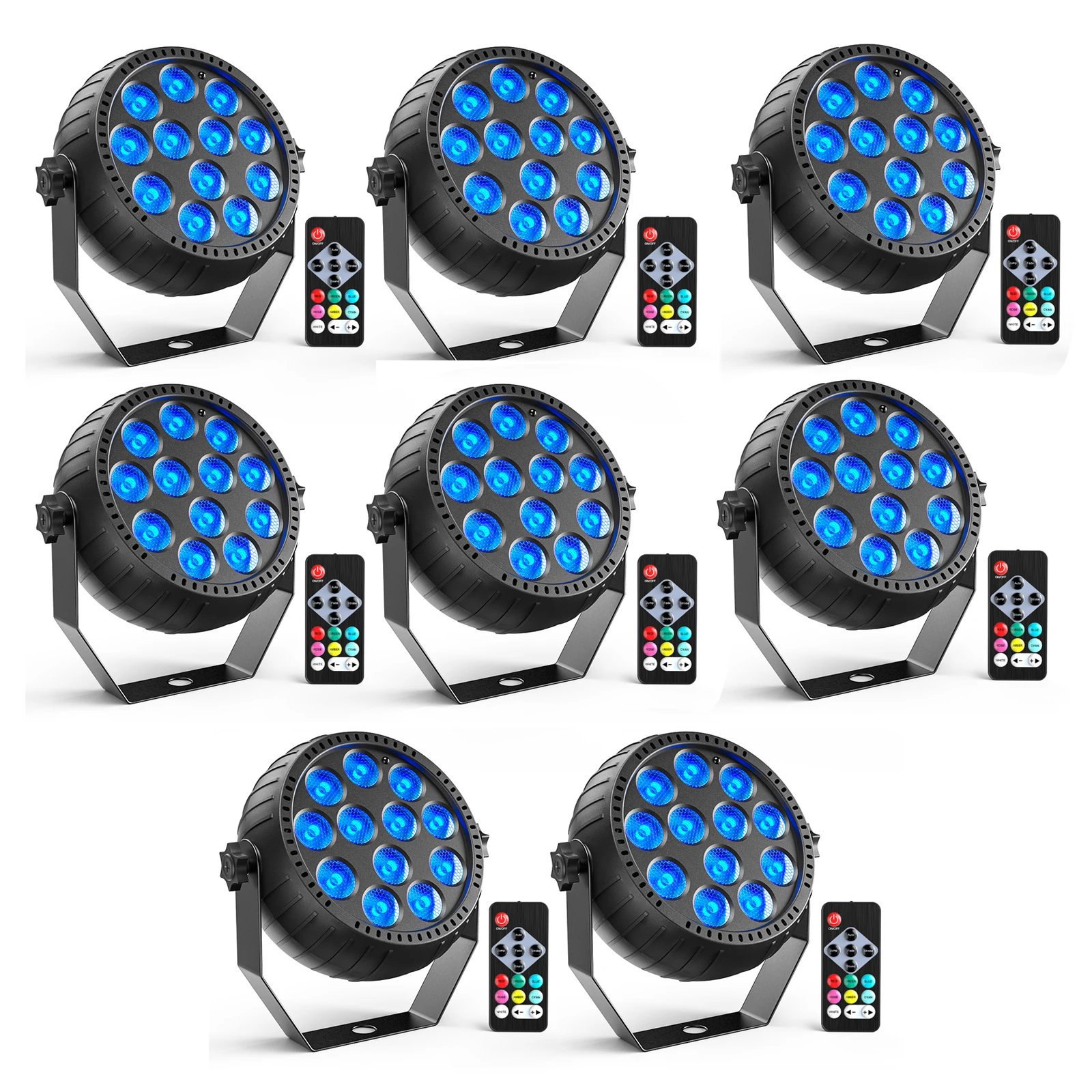 Somspot Mini RGB LED Par Lights Stage Lighting Effect LED Projection Light for DJ Disco Party Holiday Bar Club Wedding Birthday