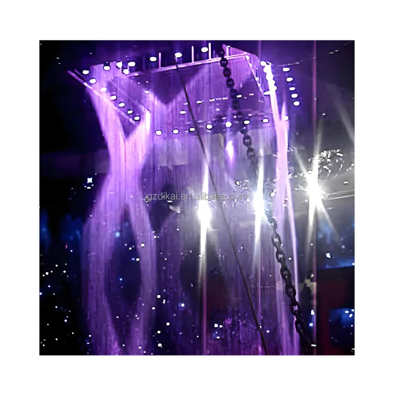 custom.Feature Digital Curtain Customized Modern Style Digital Waterfall Fountain Fountain Sale