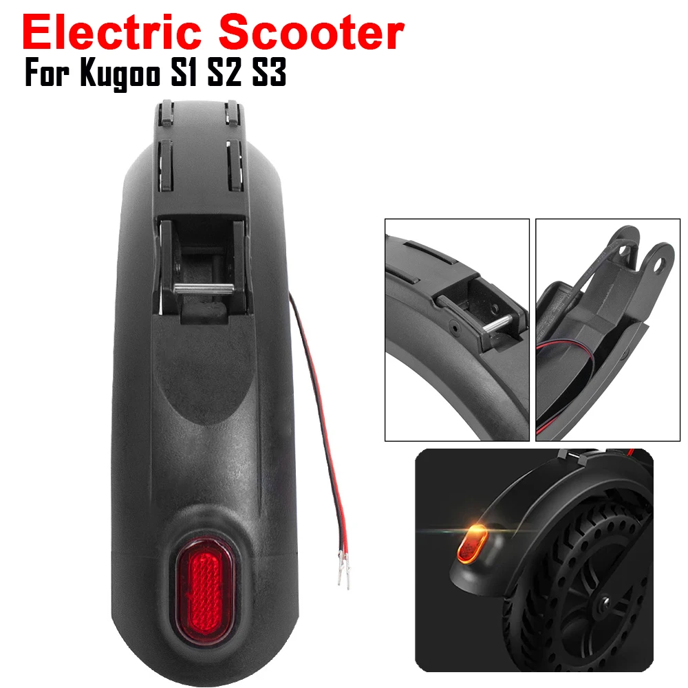 

Rear Fender with Tail Light for Kugoo S1 S2 S3 Skateboard Electric Scooter Mudguard + Tail Lamp Fender Parts Accessories