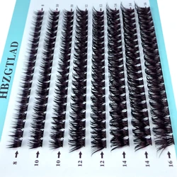 160 Bundles 50D/60D/80D BLACK Natural Eyelash Extension Volume Faux Mink Eyelashes Individual Cluster Lashes Makeup Cilia SILK