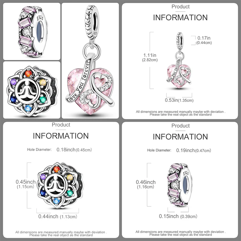 3-teiliges Charm-Perlen-Set, bunte Emaille-Tier-, Blumen- und Herz-Anhängerperlen für DIY-Armband, Halskette, Schmuckherstellung, Geschenk für Frauen und Mädchen – Detail 20