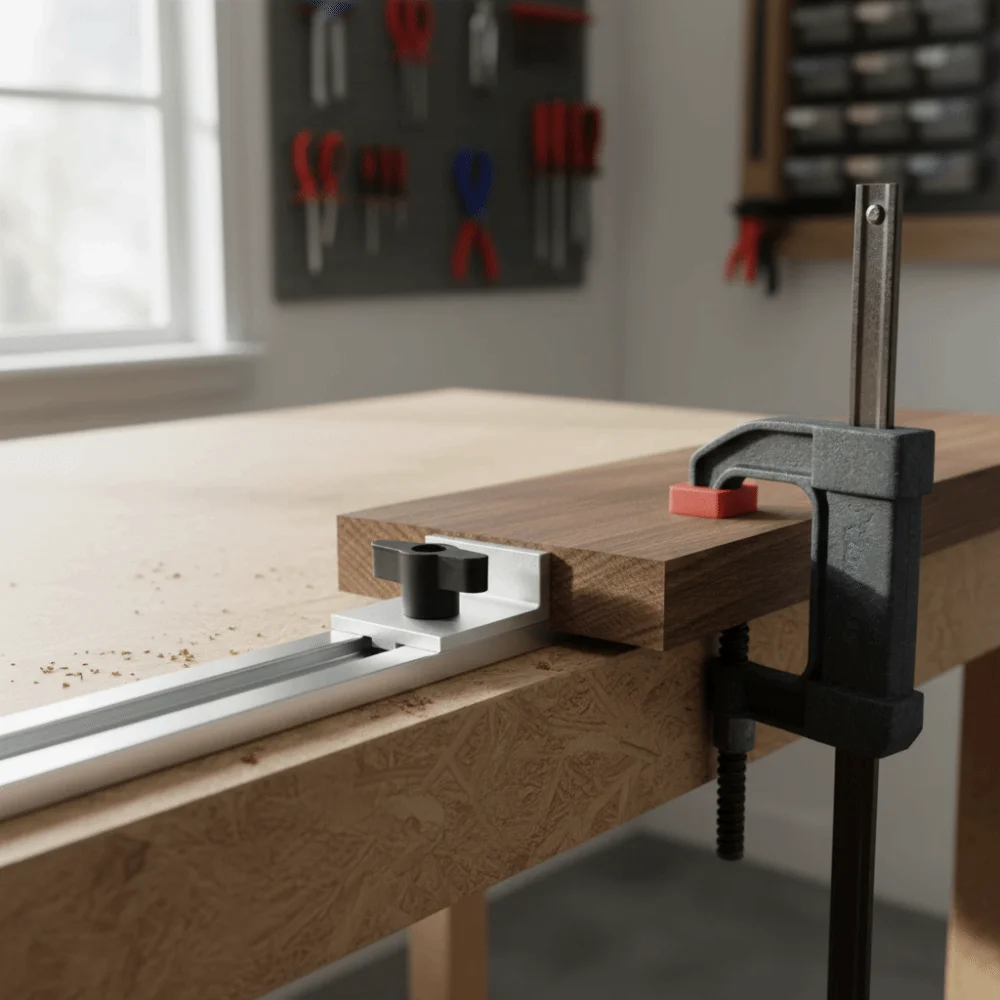 

Набор из 4 предметов: Т-образный стоп-блок с ручками, серебряный цвет, двунаправленная система остановки Т-образной направляющей, линейный дизайн, комплект короткого остановки